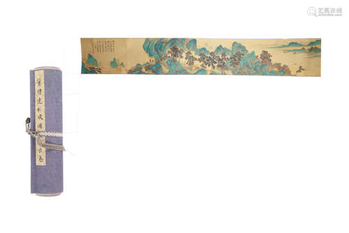 CHINESE HAND SCROLL PAINTING OF MOUNTAIN VIEWS