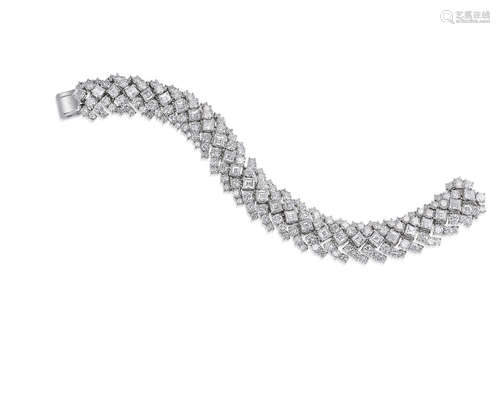 A Diamond Bracelet, Circa 1955