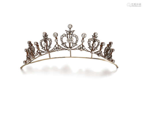 A Late 19th Century Diamond Tiara, Circa 1890