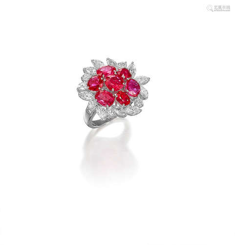 A Ruby and Diamond Ring, by Bulgari