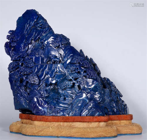 CHINESE LAPIS CARVED SCHOLAR'S ROCK