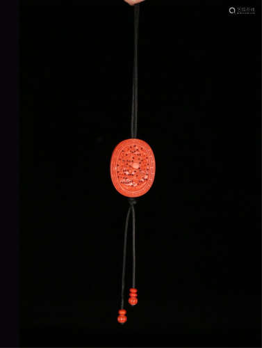 CHINESE CORAL INCENSE CAGE