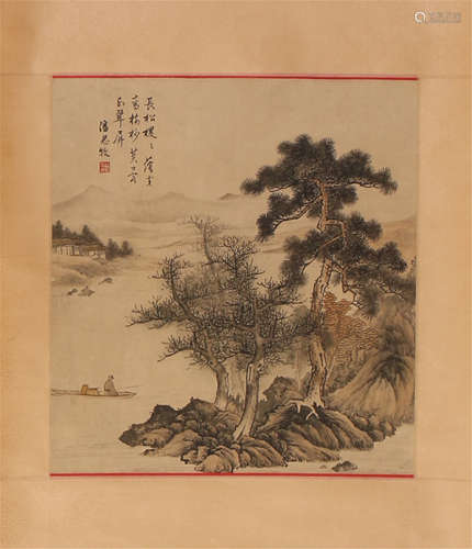 CHINESE SCROLL PAINTING OF LAKEVIEWS