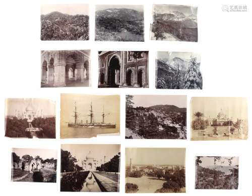 Property of a gentleman - thirteen unframed late 19th / early 20th century photographs of India,