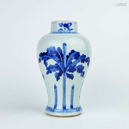 A Chinese Blue and White Porcelain Vase