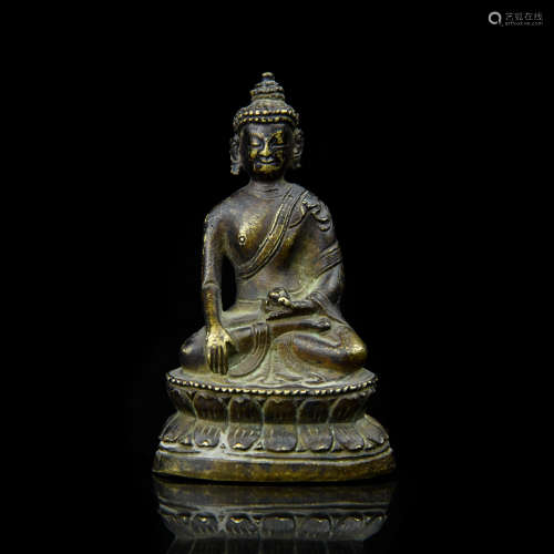 A Chinese Gilt Bronze Buddha