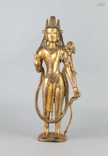 A Chinese Gilt Bronze Buddha