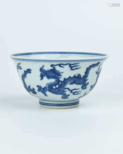 A Chinese Blue and White Porcelain Cup