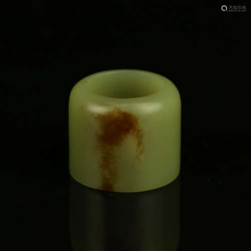 A Chinese Carved Jade Ring