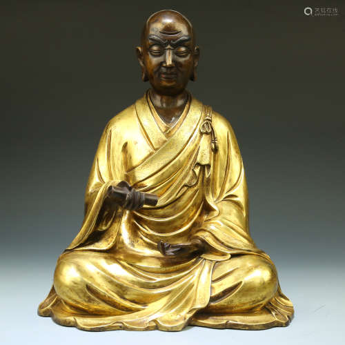 A Chinese Gilt Bronze Buddha