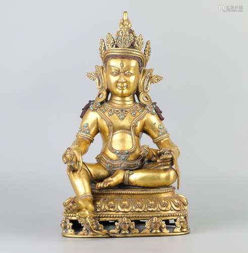 A Chinese Gilt Bronze Buddha