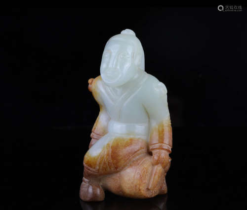 A Chinese Carved Jade Figure