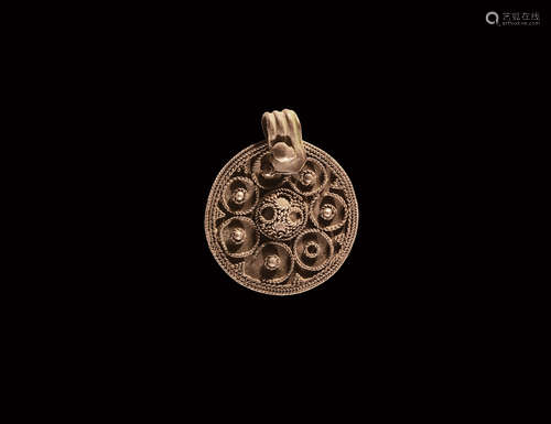 Viking Silver Filigree Pendant