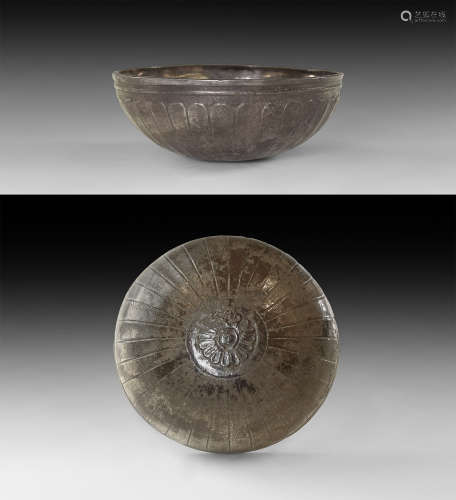 Late Achaemenid Silver Lotus Bowl