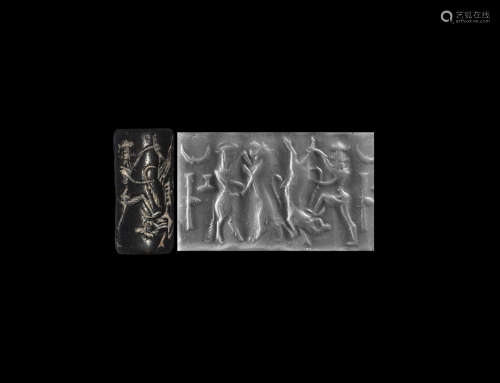 Cylinder Seal with Lahmu the Hairy Hero