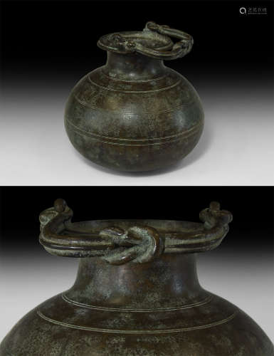 Large Roman Situla with Hercules Knot