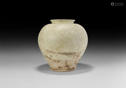 Chinese Tang Whiteware Jar