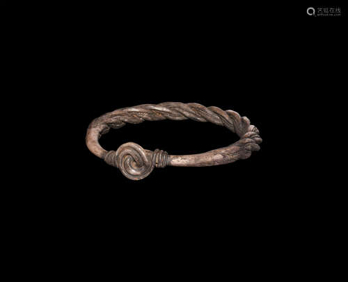 Viking Silver Plaited Bracelet