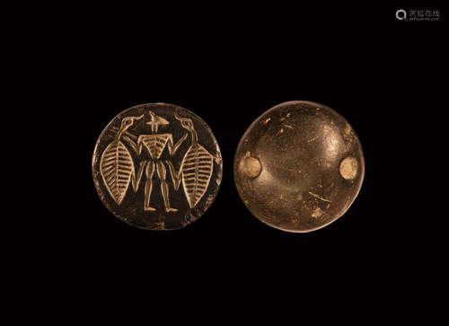 Western Asiatic Stamp Seal with Calf-Headed Man