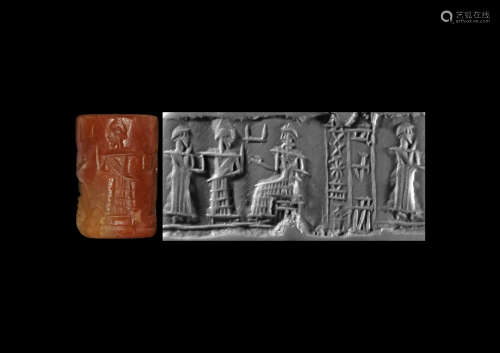 Isin - Larsa Cylinder Seal for the Servant of Ilabrat