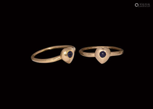 Medieval Gold Ring with Sapphire