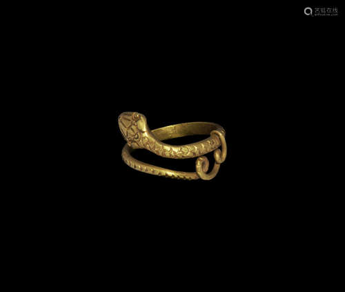 Egyptian Gold Snake Ring