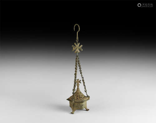 Byzantine Incense Burner with Chains