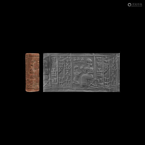 Kassite Cylinder Seal with a Worshipper