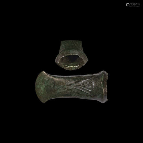 Bronze Age British Axehead with Chevrons