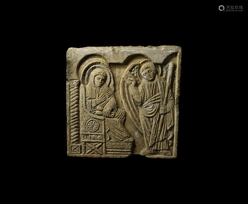 Romanesque Carved Relief Panel