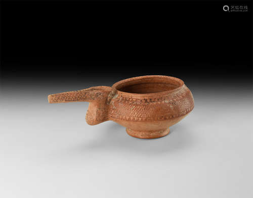 Amlash Net-Painted Spouted Vessel