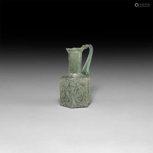 Byzantine Iridescent Mould Blown Jug