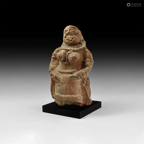 Western Asiatic Terracotta Statue of a Female