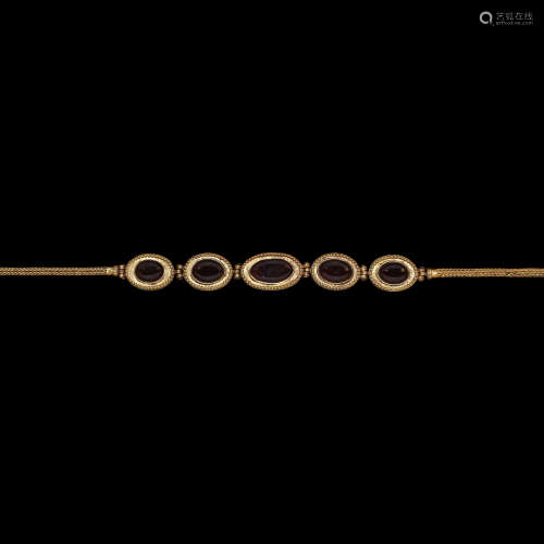 Sarmatian Gold Necklace with Garnets