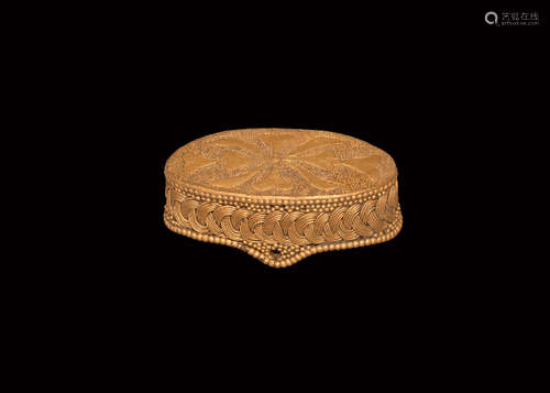 Migration Period Gold Sword Pommel Cap