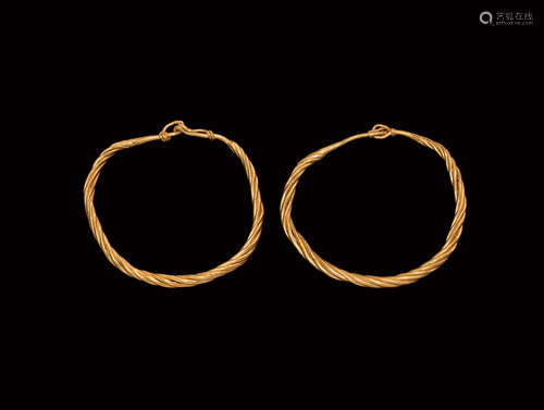 Viking Gold Bracelet Pair