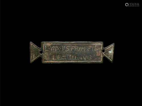 Plaque for Lucius Vibius Chief Centurion