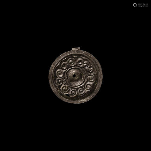 Saxon Patrix Brooch Die with Waves Design