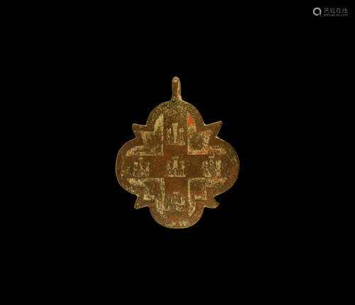 Medieval Harness Pendant with Arms of Castille