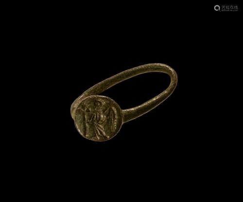 Medieval Ring with Angel