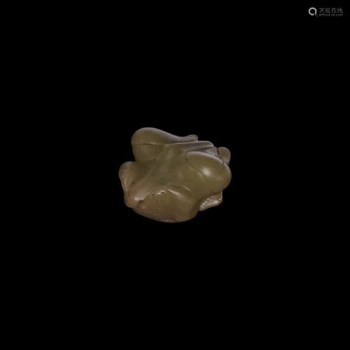 Chinese Song Carved Frog Amulet