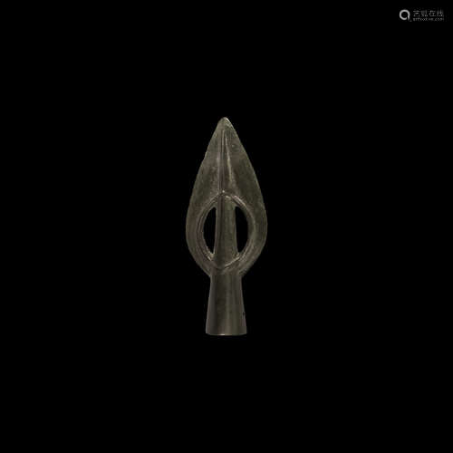 Bronze Age Pierced Socketted Spearhead