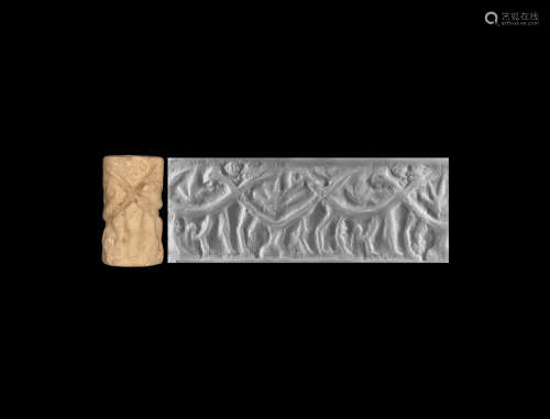 Early Dynastic Cylinder Seal with Monsters
