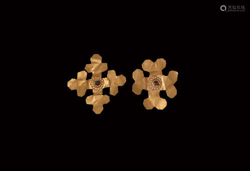 Byzantine Gold Cross Pair