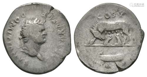 Domitian - She Wolf and Twins Denarius