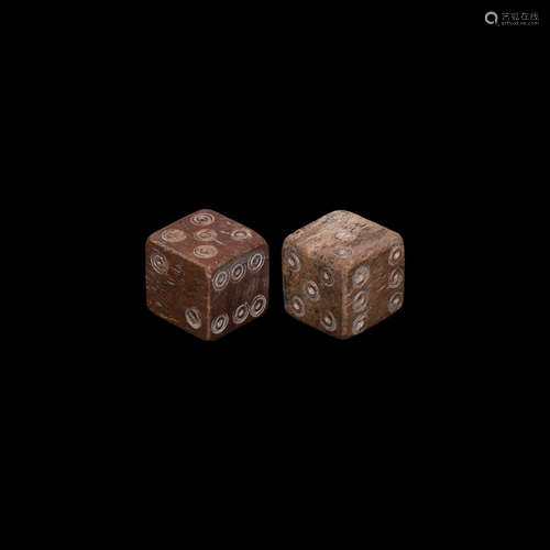 Roman Bone Dice Pair