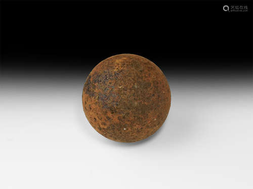 Civil War Iron Cannonball