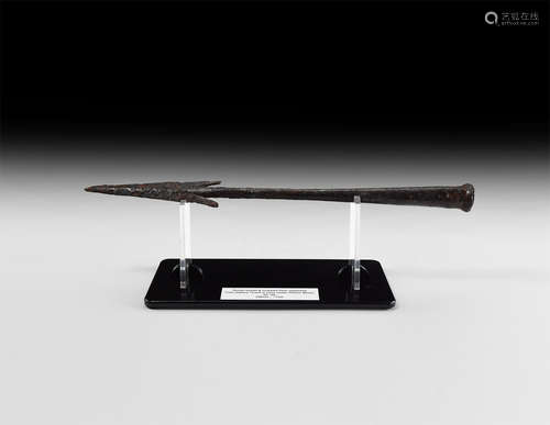 Roman or Frankish Pilum Spearhead