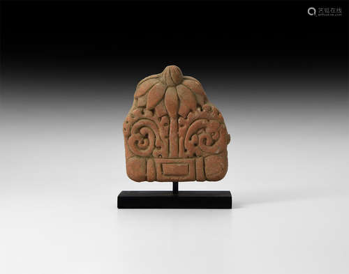 Gandharan Floral Terracotta Plaque