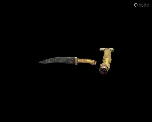 Sarmatian Gold and Garnet Hilted Dagger